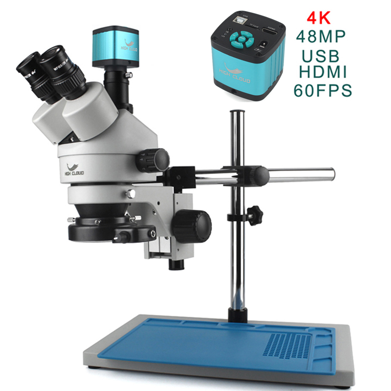 Simul-Focal Industrial Microscope 4K Hdmi - 4K 48MP HDMI カメラセット 3.5X 90X