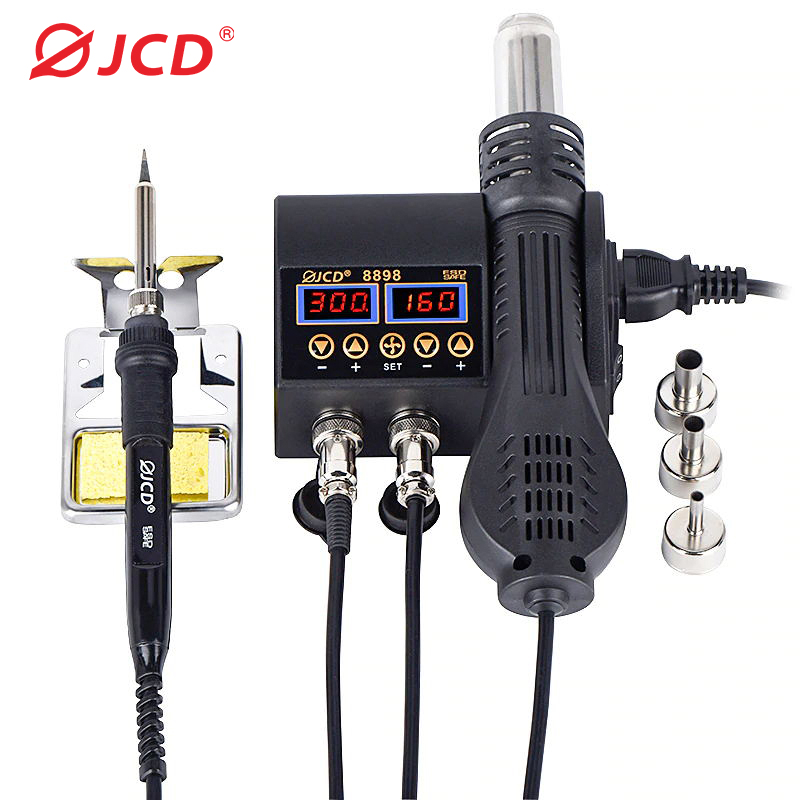 2 In 1 Soldering Rework Station 750W - 2 in 1 750W ホットエアガン LCD