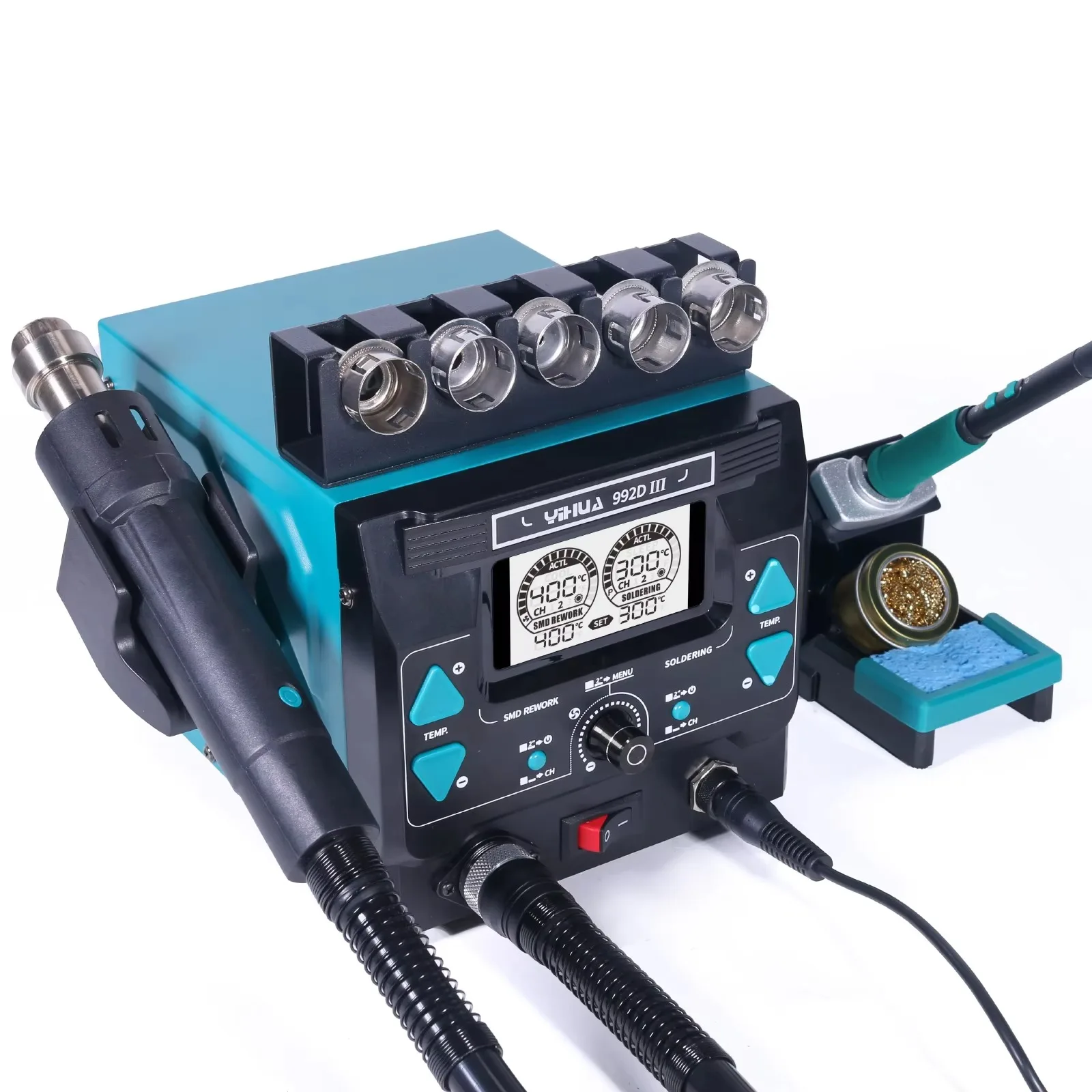 C210 Precision Soldering Station - YIHUA992D-III 1000Wハイパワーはんだごてキット C245 C210対応 2 in