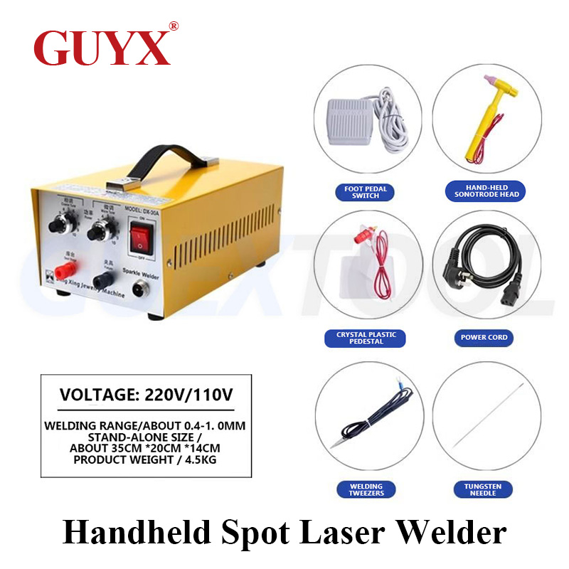 Laser Soldering Machine Handheld - ハンドヘルドレーザースポット溶接機パルススパークルスポット溶接機パルスバット溶接機ジュエリーコイルブレスレットインターフェースはんだ付けツールハンドヘルドレーザースポット溶接機、パルスフラッシュスポット溶接機、パルスドッキング溶接機、ジュエリーコイルブレスレット継手溶接工具、ジュエリー/工芸品/眼鏡修理/金属溶接用