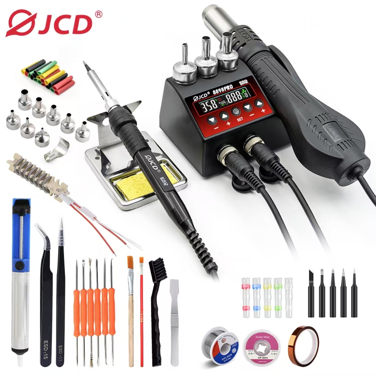 750 ワット SMD リワークはんだステーション 2 で  - 2 In 1 Soldering Rework Station 750W のレビューと価格