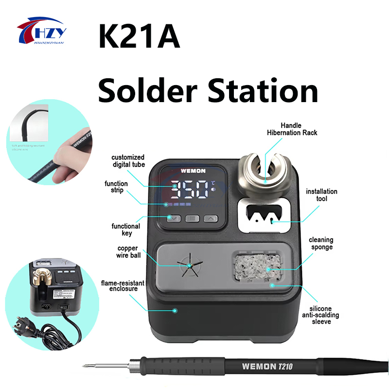 WEMON K21A T210 はんだ付けステーション 10 - C210 Precision Soldering Station のレビューと価格
