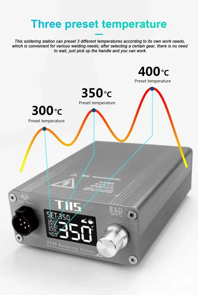 OSS T115 マイクロナノ電気はんだ付けステーション、C - C115 Nano Soldering Iron Station のレビューと価格