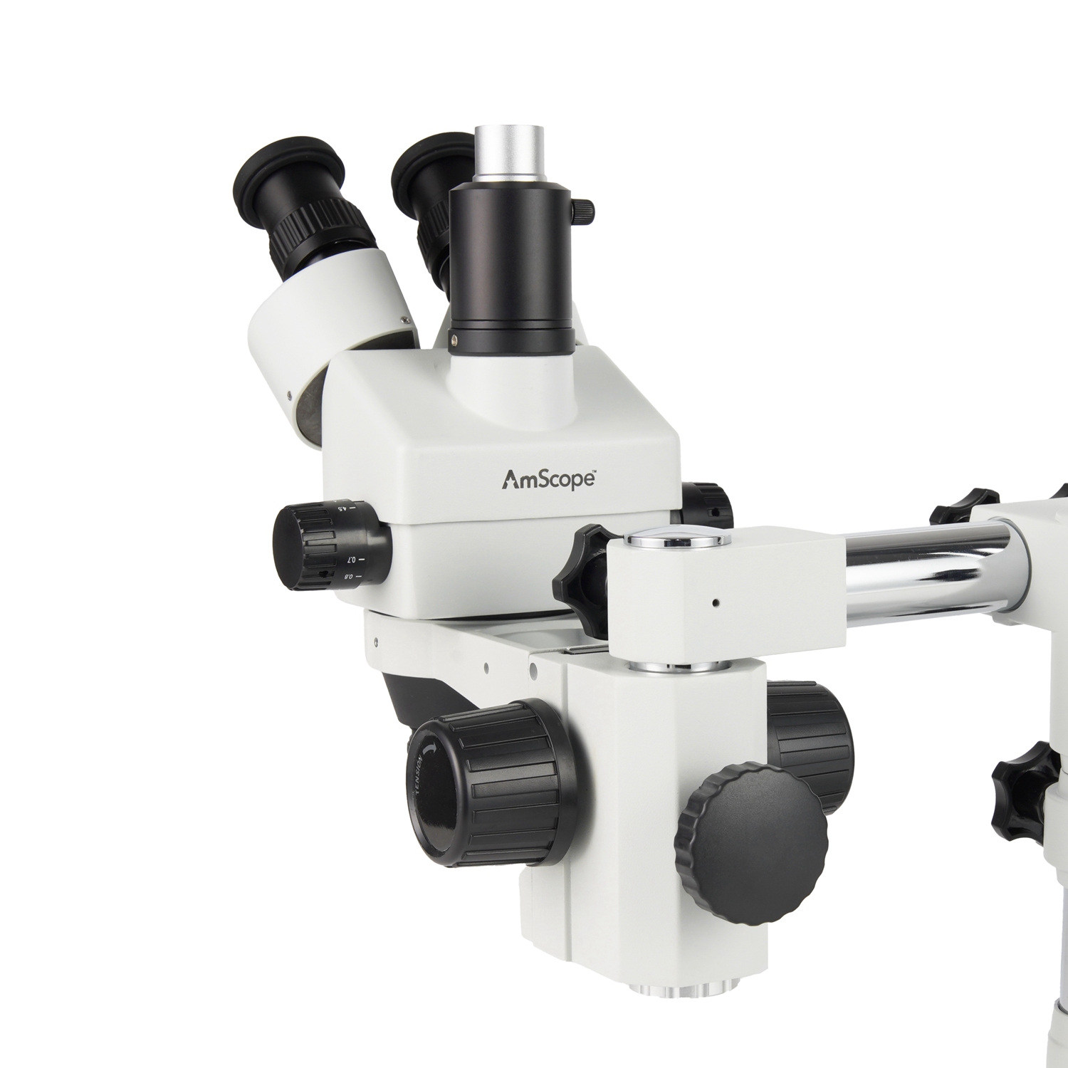 AmScope 7X-45X倍率三眼ズームステレオ顕微鏡ヘッ - Trinocular Stereo Microscope 7X-45X のレビューと価格