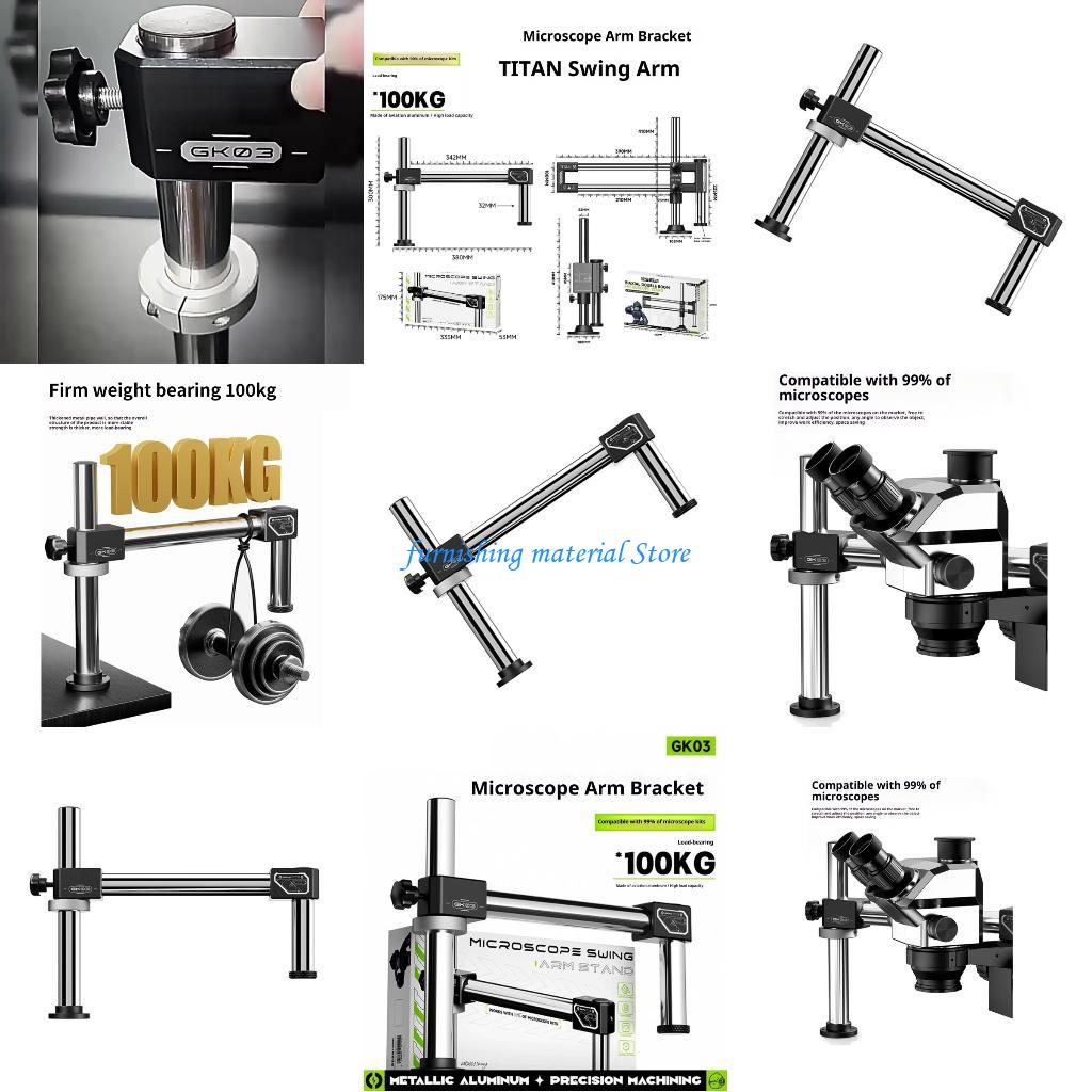 Y5GD ダブルアームブームスタンド全回転関節アーム産業用ワ - Articulating Arm Boom Stand Microscope のレビューと価格