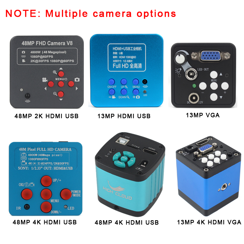 Simul-ステレオ三眼焦点顕微鏡,電話PCB溶接修理ラボ, - Simul-Focal Industrial Microscope 4K Hdmi のレビューと価格