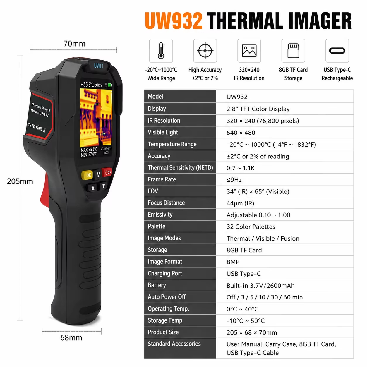 ハンドヘルドサーマルイメージャー 32x32 -20～100 - Thermal Imaging Camera Pcb Repair のレビューと価格